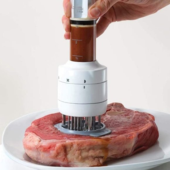Chef Multifunctional Meat Tenderizer Needle Stainless Steel, Meat Injector Marin - Picture 7 of 9